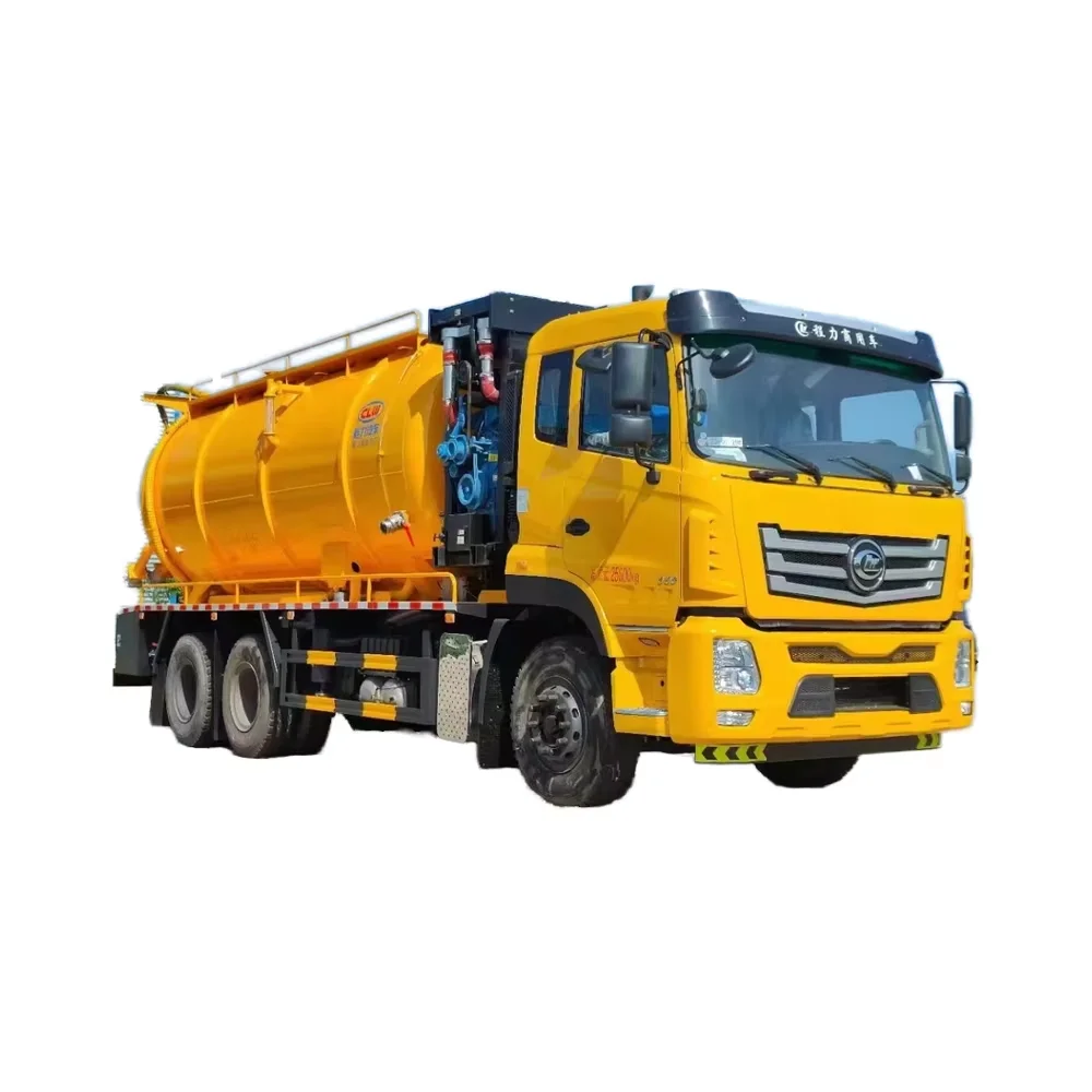 10-Rad Schmutzwasser-Vakuumfahrzeug mit Schaltgetriebe Diesel-Betrieb Schlammsaug- und Fäkalienabsaugfahrzeug