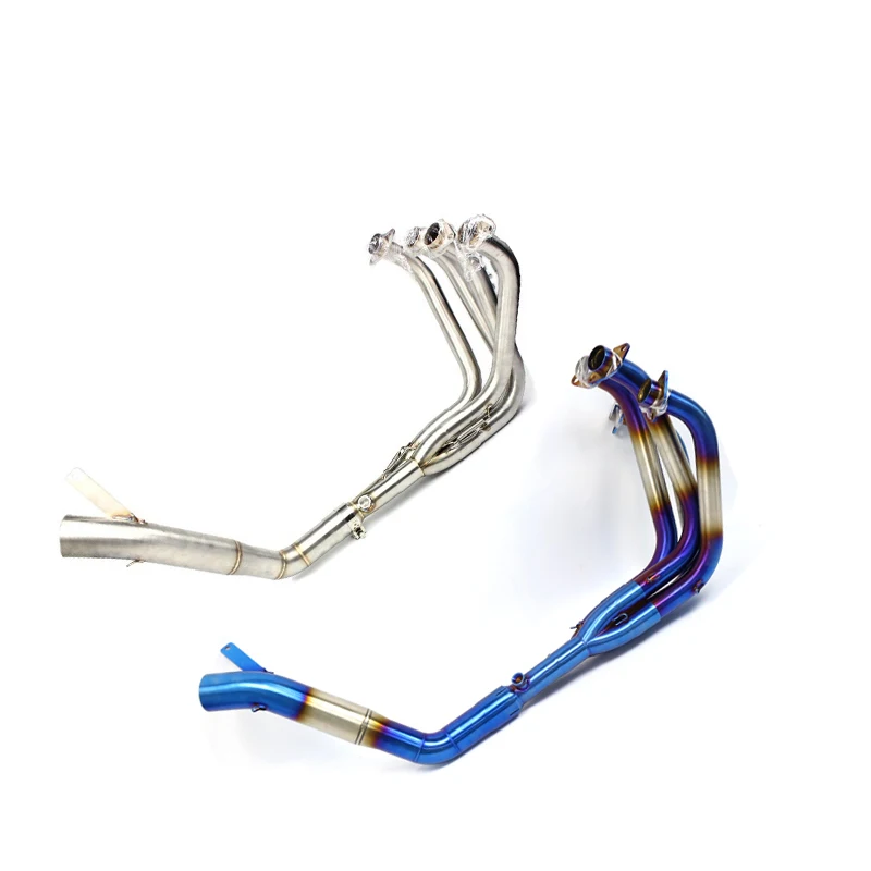 Motorcycle Modification Z1000 Exhaust System Side Row Front Pipe Stainless Steel Muffler Link Front Pipe for Kawasaki Z1000SX