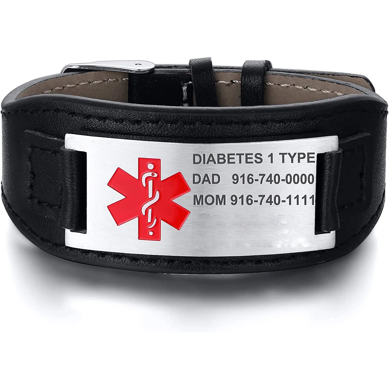 Custom Engraved Life Alert Bracelet Amazon Personalized Medical