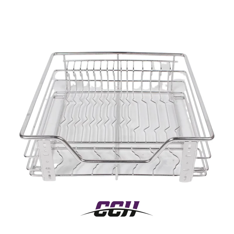 Custom Pullout Kitchen Stainless Steel Pull Out Basket Drawers