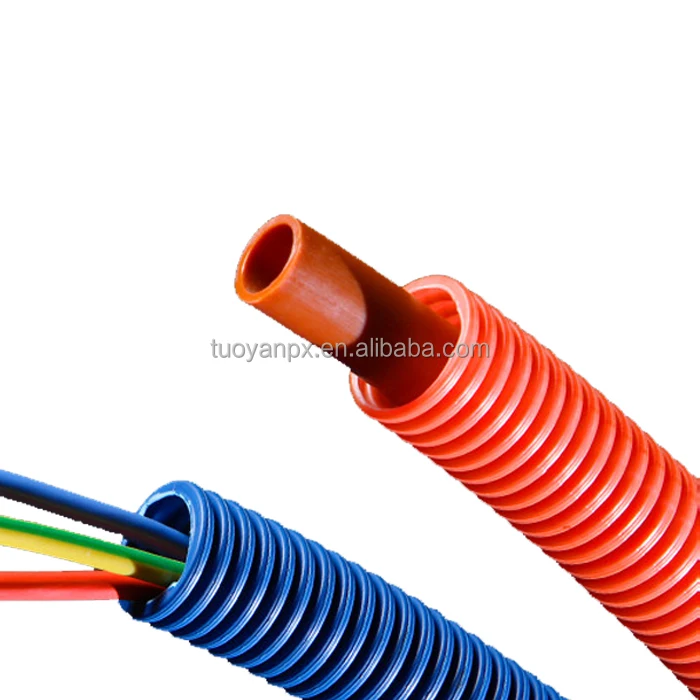 PA 125 Degree Oil resistant and flexible High temperature flame retardant  corrugated tube