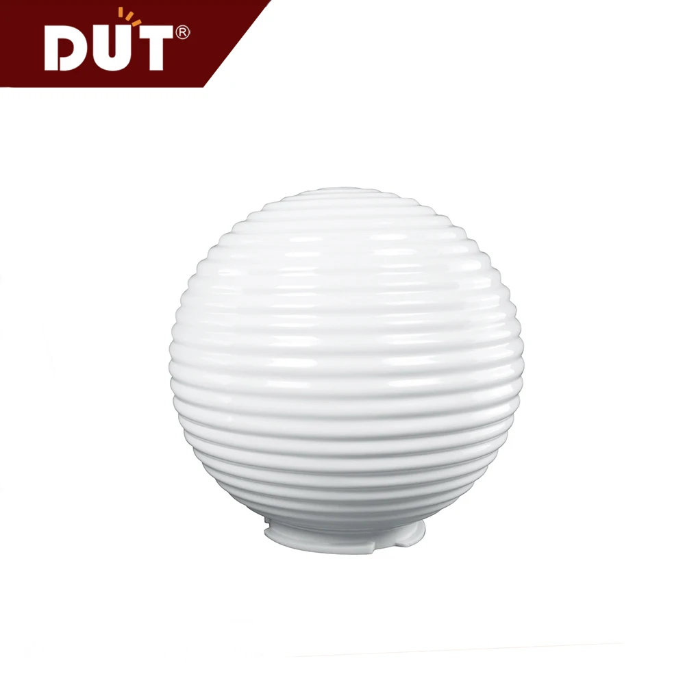 outdoor globe acrylic plastic wall light fitting for residential garden gate and balcony round wavy