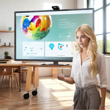 4k wholesale Android/window Ops 110 Inch Interactive Smart Board Multi Touch Scree Interactive Whiteboard Computer For Education