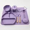 smile plate set-dark purple