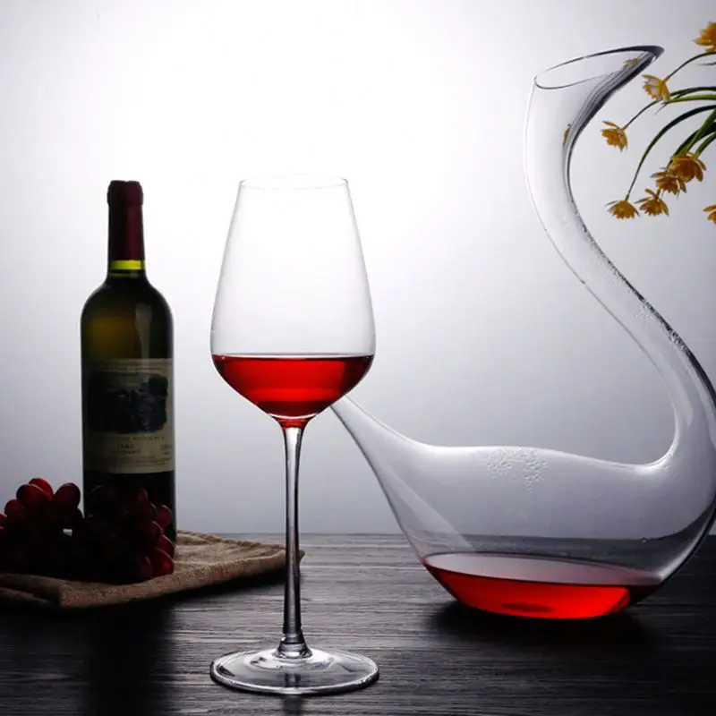 decanter di vino rosso di cristallo di bohemia senza piombo all'ingrosso