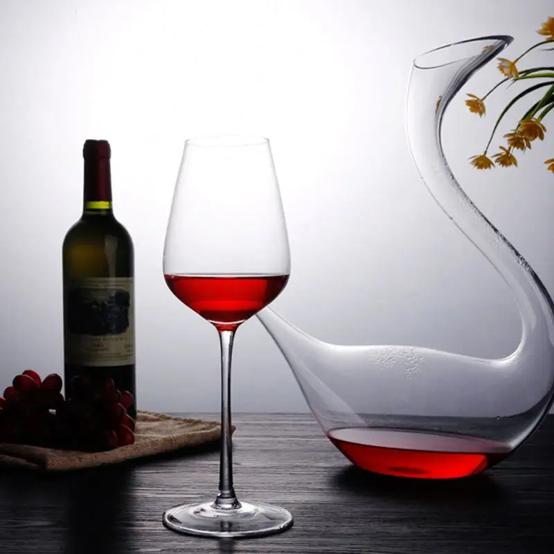 Decanter per vino in cristallo senza piombo fatto a mano