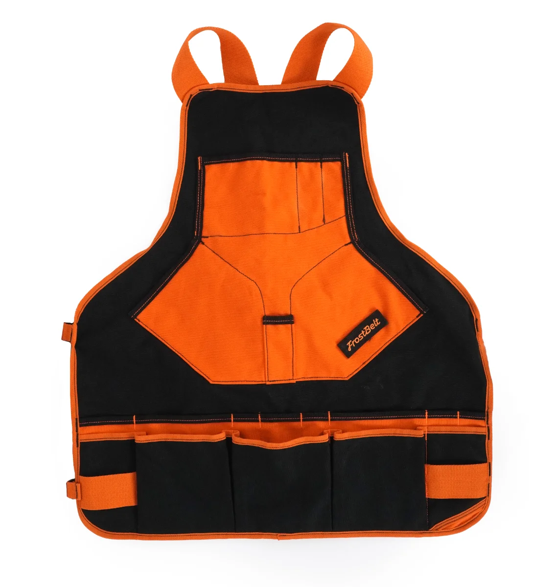 TINYAT NEW Canvas Tool Apron Heavy-Duty Carpenter Apron Comfy Woodworking Apron Convenient Workshop Apron