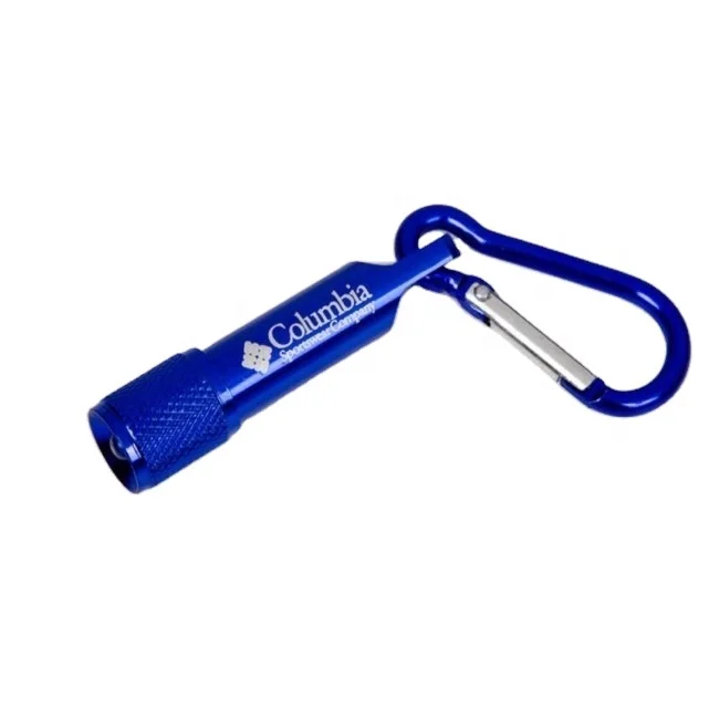 Индивидуальный рекламный Алюминиевый Карабин Мини светодиодный фонарик