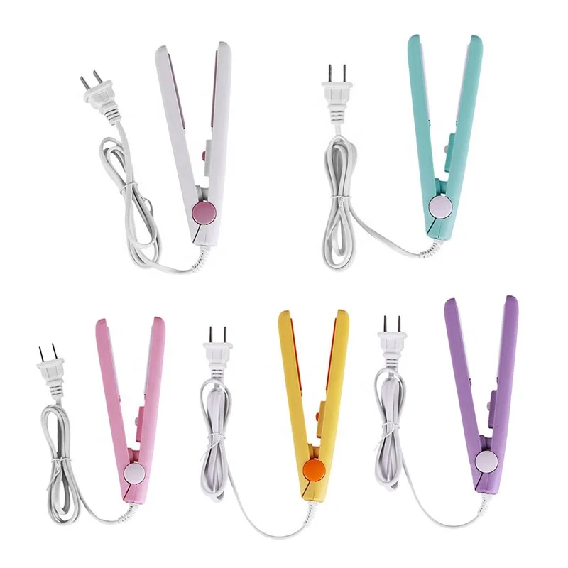 New Curling Iron Mini Hair Straightener Iron Ceramic Straightening Styling Tools Hair Curler Flat Iron Beard Straightener