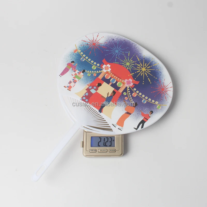 Заводская цена дешевый ручной вентилятор на заказ круглый пластиковый для рекламного