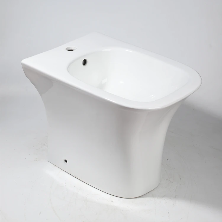 Floor Mounted Porcelain Inodoro Bathroom Ceramic Washdown Two Piece Toilet Seat With Bidet  1 or 3 AGUJEROS