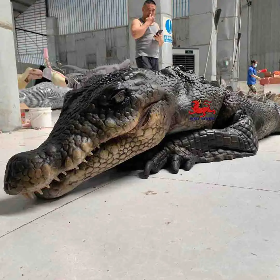 Mechanical crocodile Costume for Adults Theme Park Party Hire Animatronic crocodile Costume