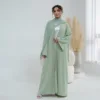 abaya+hijab verde chiaro