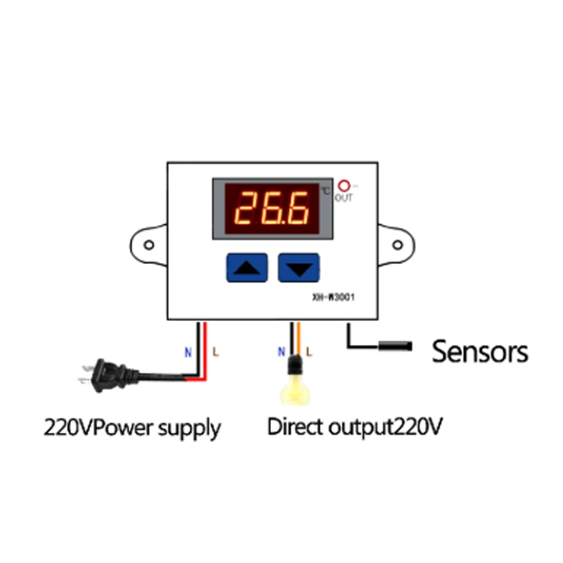 Humidity Controller W3001 Digital Led Temperature Controller 10a Xh-w3001 12v 24V 48V 110-220V Xh 3 Months 10A Relay