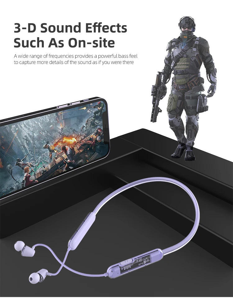 Bt Neckband Earphones Basic Headphone Wireless Earphone