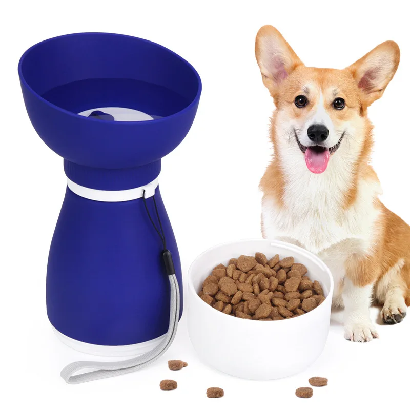 Large Capacity Foldable Portable Pet Water Bottle for Medium/Large Dogs-Outdoor & Travel Use