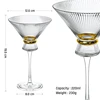 Verre à cocktail transparent