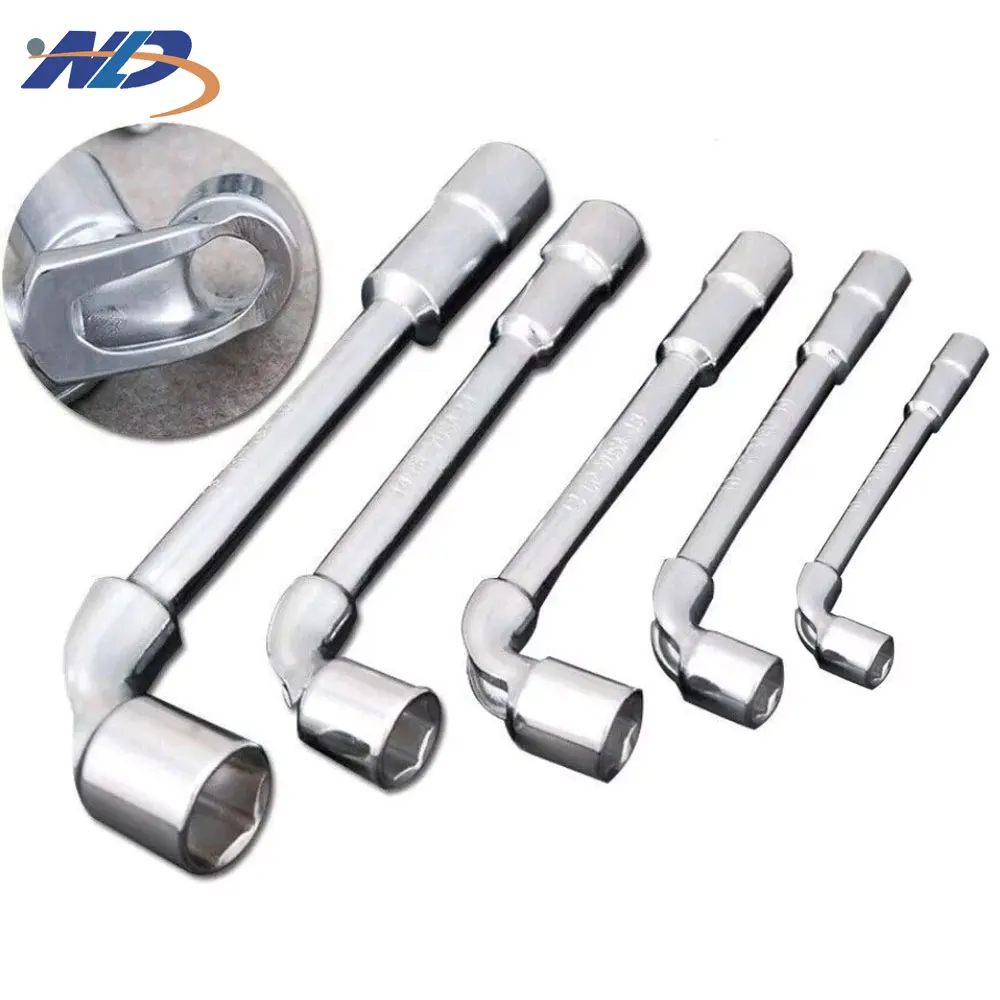 Metric L Shaped Angled Open Hex 6 Point Double Ended Socket Wrench 8mm to 22mm