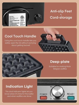 Belgian Waffle Maker ベルギーワッフルメーカー Hf7c8c23b38564f5999cb3a4cbffb4