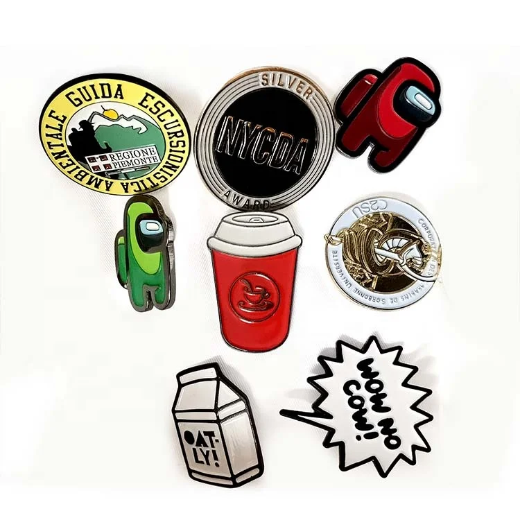 Эмалированная брошь на булавке для одежды, значок на рубашку, женская брошь на заказ от производителя, свадебная эмалированная заколка на лацкан для женщин