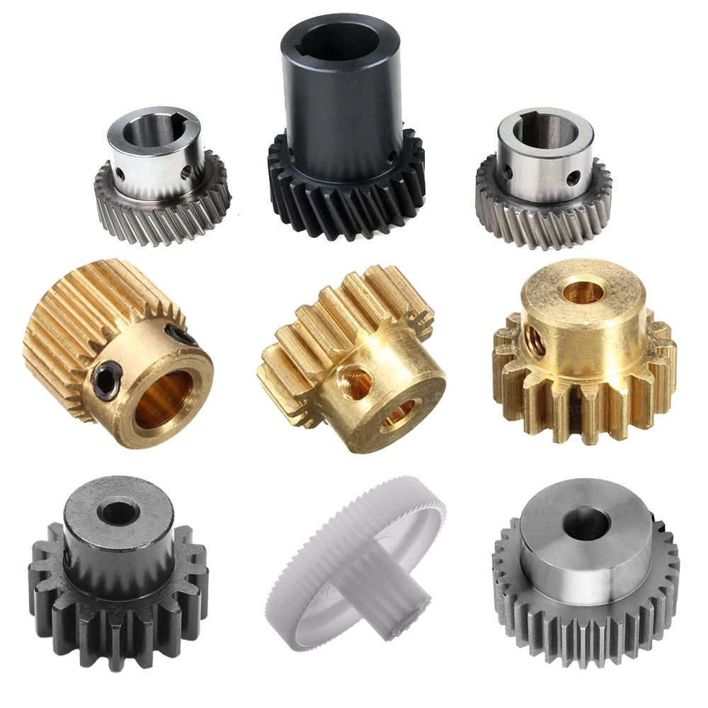 Custom Cnc Machining Stainless Steel Pinion Gear Shaft Metal Plastic Spur Gear Brass Small Spiral Angular Straight Bevel Gears