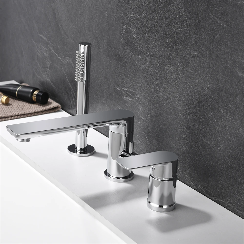 deck mounted bathtub faucet