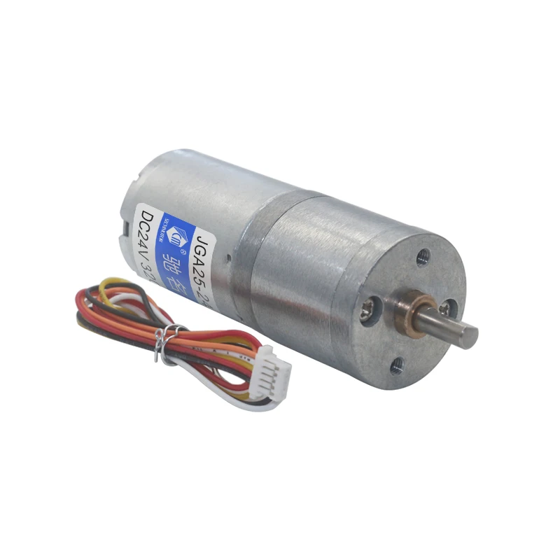 6v 12v 24v 25mm Diamètre Boîte De Vitesses Micro Motoréducteur Avec Encodeur 2phases Sortie Ppr