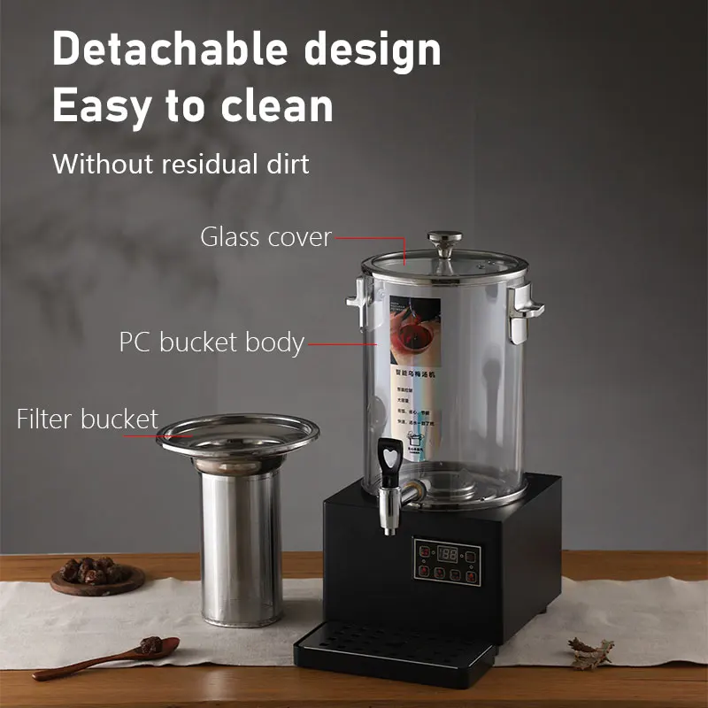 WINNERS 30L Automatic Tea Maker Commercial Use Tea Urn Coffee Maker Water Boiler with Visible Food Grade PC Material Barrel