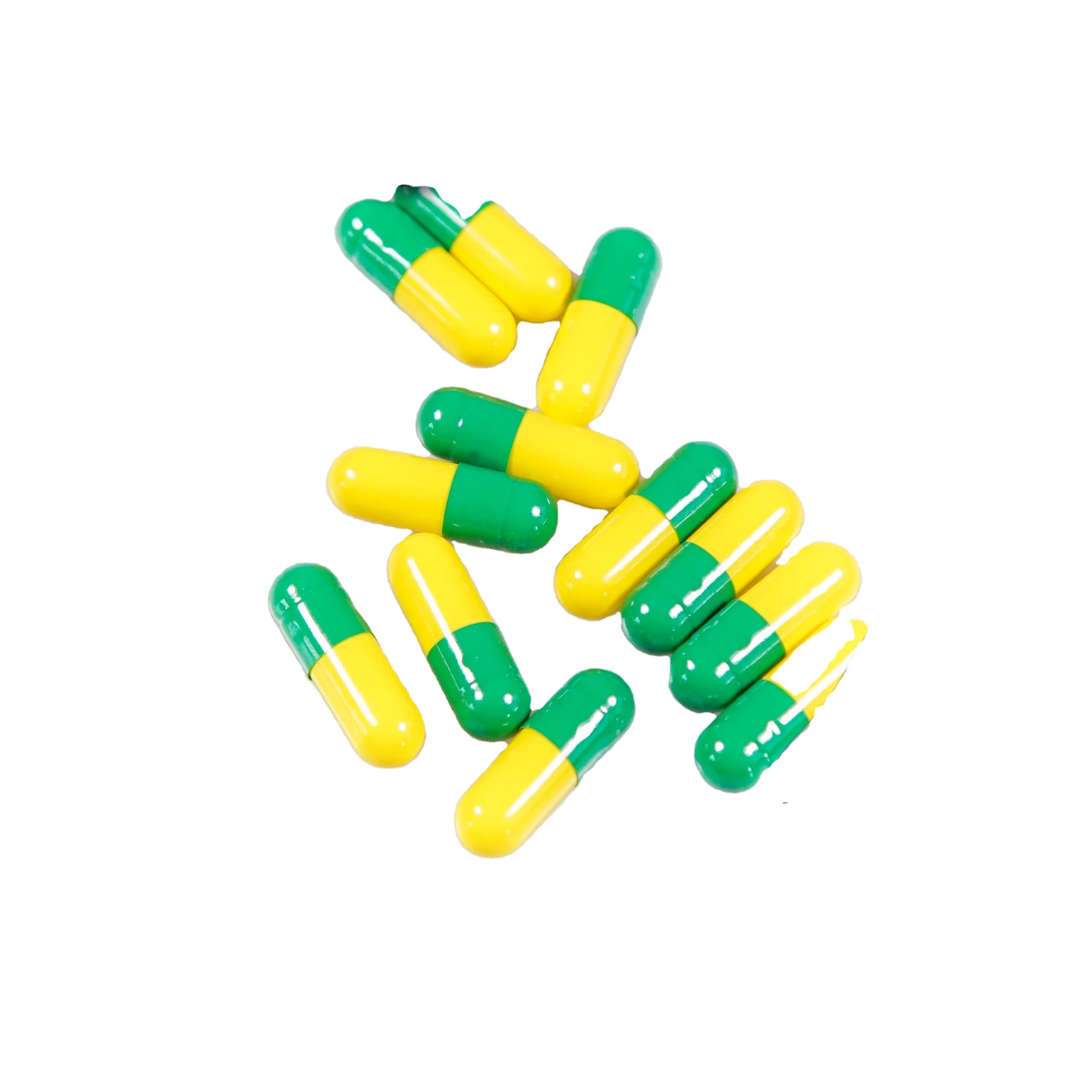 Пустые желатиновые капсулы размером 0 зеленые