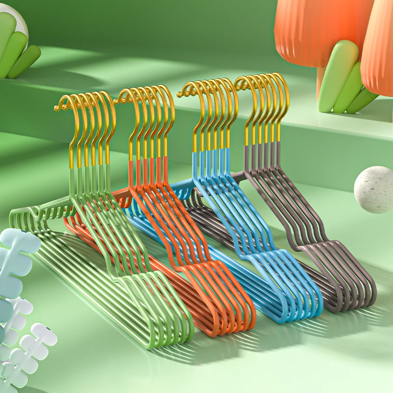 PVC Coated Cloth Hanger Non Slip Wire Metal Laundry Hanger