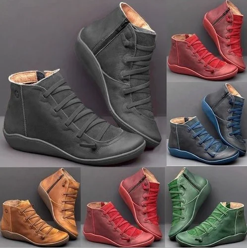 2021 Spring/autumn New Design Trend Fashion Boots Lace-up Round Plus ...
