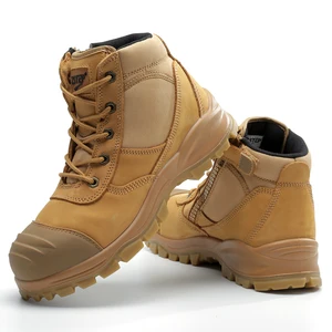 ZSTEP Safety Shoes Sole Shoes Work Shoes Nubuck Leather Mens Safety Work Boot
