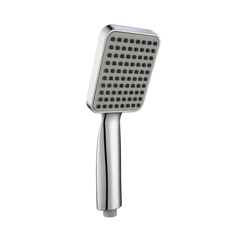 Hot Selling Square Abs Plastic Hand Shower Chrome Water Saving Handheld