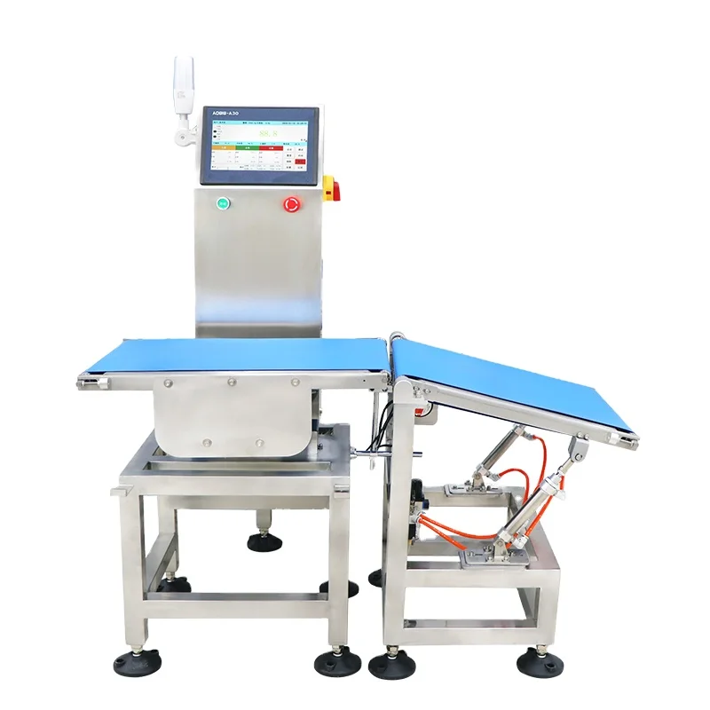 J-Sky OEM Dynamic Online Checkweigher Machine & Reject Alarm PLC Control Data Print Auto Roller Conveyor Integration Belt Scale