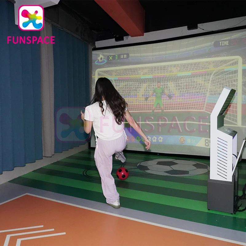 Interactive Projection Digital Motion Reality Sport Game Virtual Soccer Machine Indoor Football Simulator