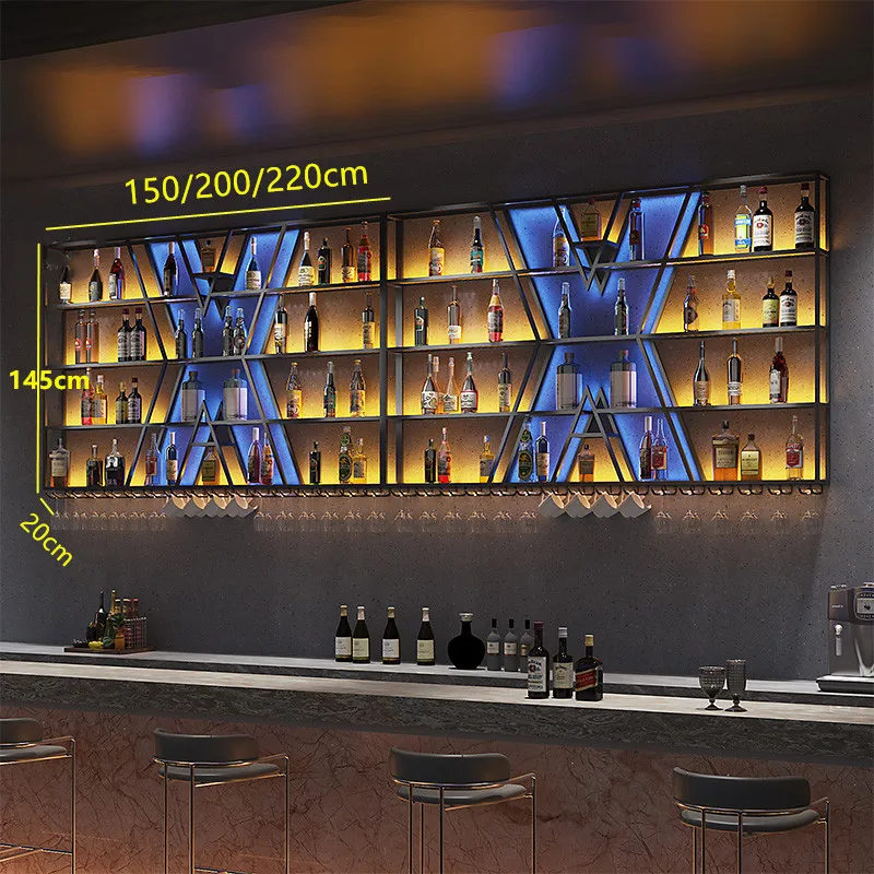 Decorative Bar Racks Customized Wall Mounted Wine Racks for Bar & Home Decor
