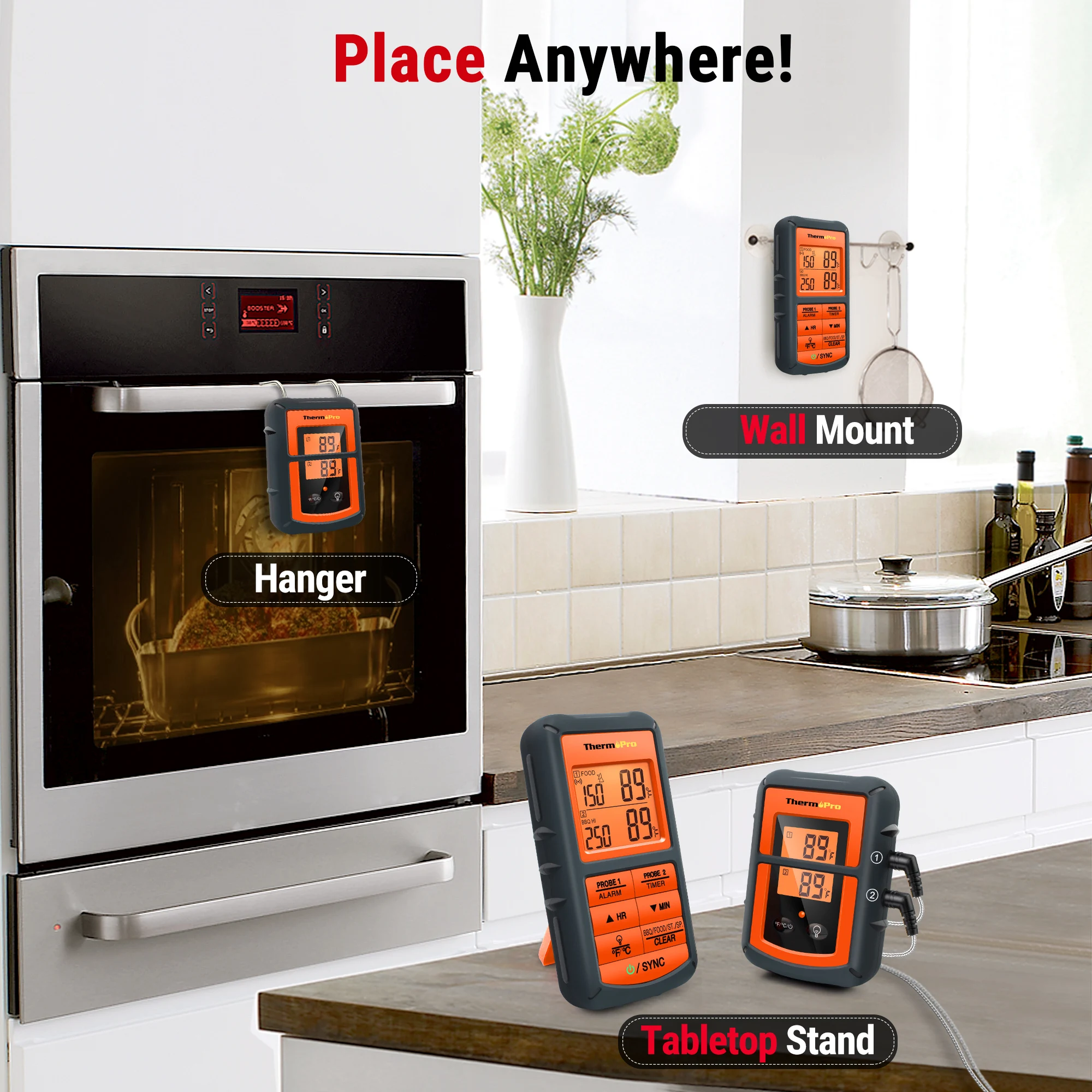 Termometro Cucina ThermoPro TP08C Wireless - Doppia Sonda Per Carne E Barbecue, Portata 150m - Foto 9