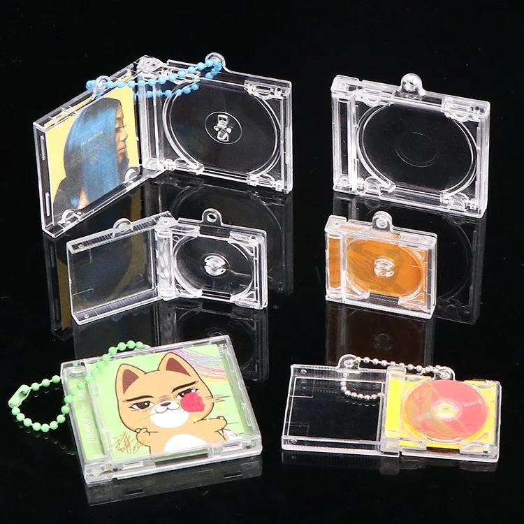 Plastic Rfid Round Tags Mini Music Album Keychain NFC CD Music Card Case Smini Album Case Mini Album NFC