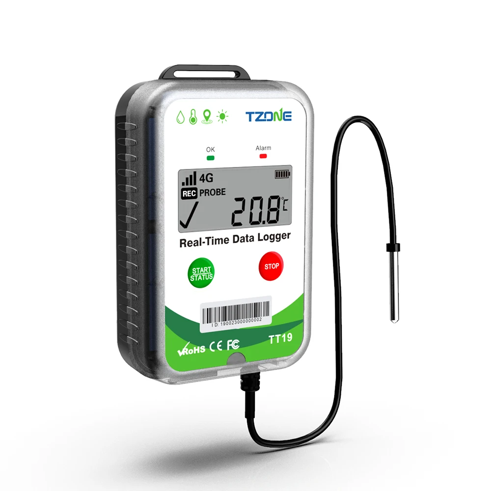 Real Time Cold Chain Temperature Monitor GPS Temperature and Humidity Data Logger