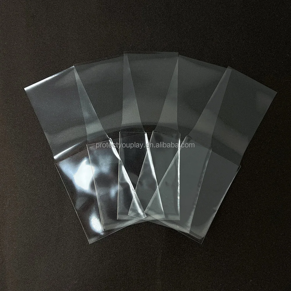 Standard Size Card Sleeves Perfect Fit Sealable Clear Penny Soft Mtg ...