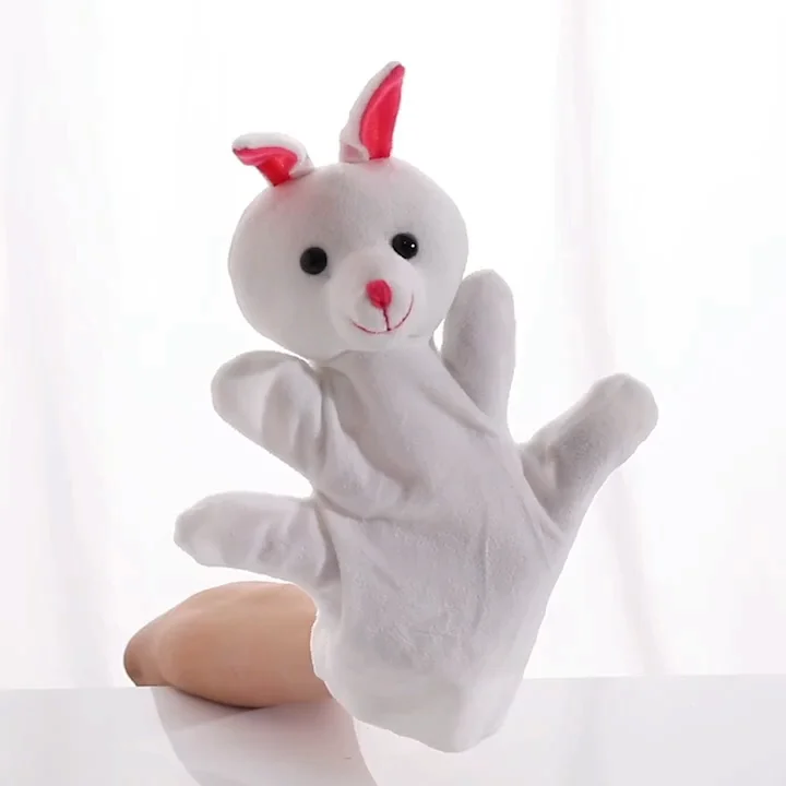 Custom Plush Baby Educational Toys Peluches Animals Bear Hand Puppet