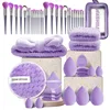 47 piezas moradas