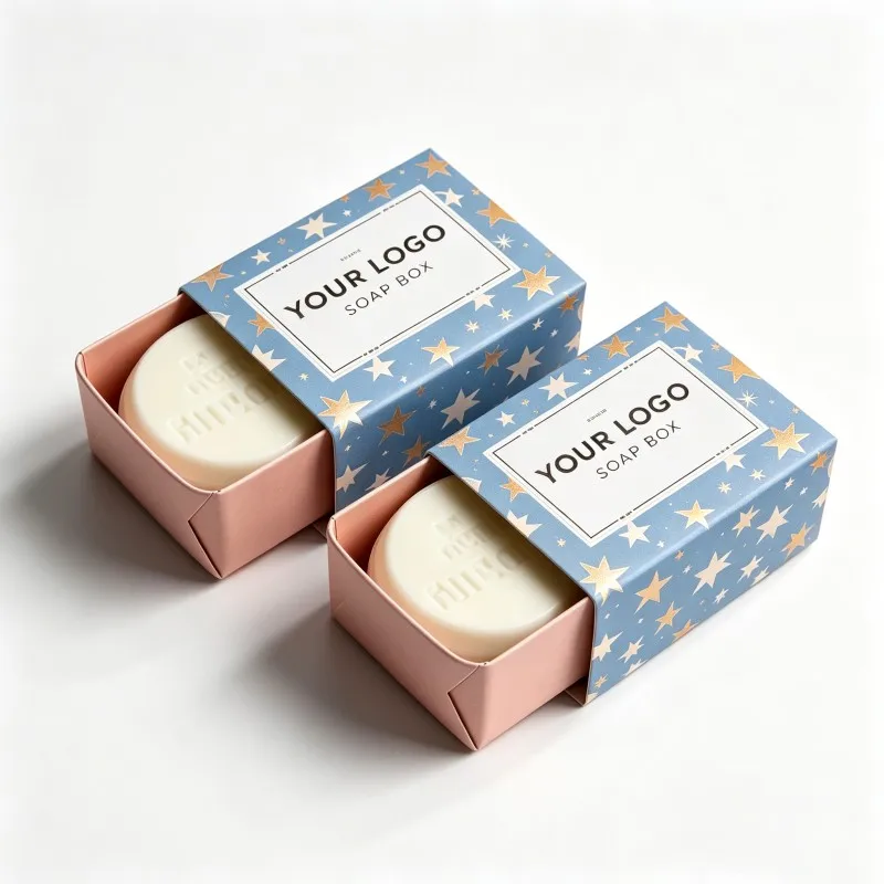 Cutii de hârtie albă cu imprimare personalizată de înaltă calitate pentru ambalarea săpunului, cutii pentru bare de săpun, cutii pentru produse de frumusețe și săpun lichid