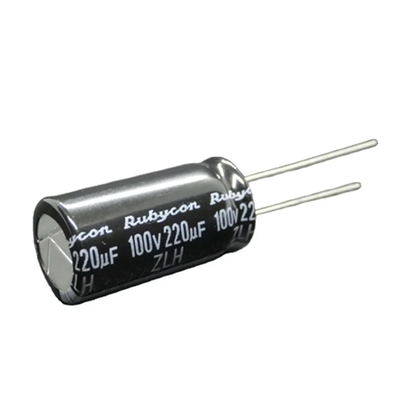 New Authentic Japanese Rubycon 100v 220uF ZLH High Frequency Long