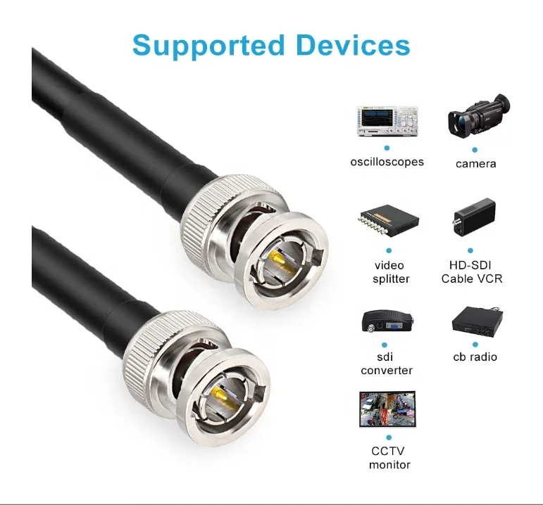 Sdiケーブル同軸3G12GHdSdiケーブル6G10M 20M 15M 50M 100M 4K