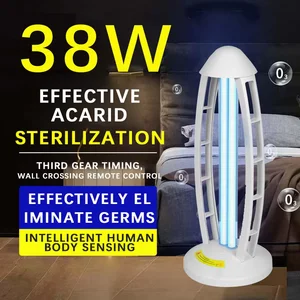 New Design 38W LED Ultraviolet Sterilization Lamp Ceiling Air Disinfection Panel Light 253.7nm UV Lamp for Home Use 220V