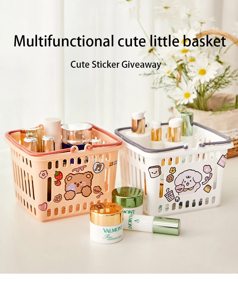 Custom Bathroom Shower Shampoo Storage Basket Household Plastic Kitchen