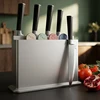 Ensemble de couteaux de cuisine avec 4 planches à découper à code couleur