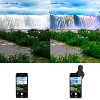 Adjustable Neutral Density Filter with Phone Clip NEEWER 37mm Clip on ND2-ND400 Phone Lens ND Filter Kit detail image