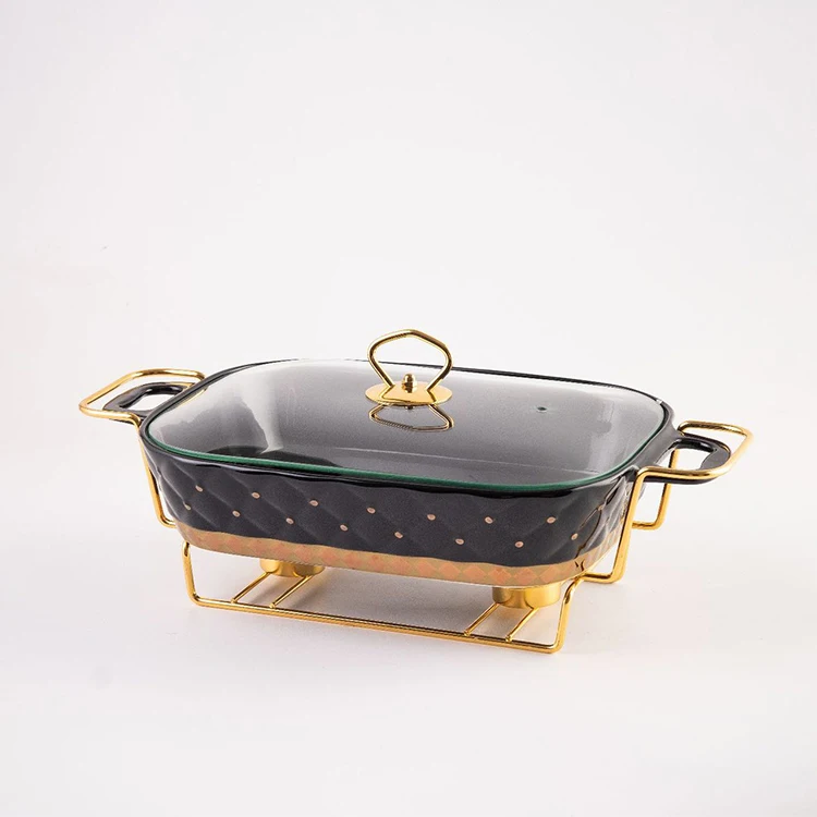 Jinsongdafa Plat à Gratin En Porcelaine Avec Couvercle En | FindTheDeal